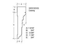 WOCS005 WindsorOne Colonial Revival Casing 1-3/16" x 4-3/8" x 16' Bay #55 T.B.D.