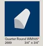 PVC Quarter Round 3/4